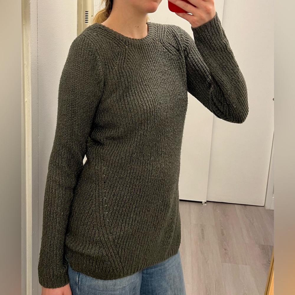 Women's Olive Knit Sweater